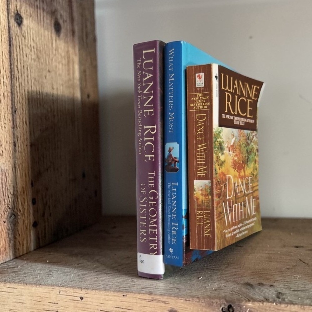 Luanne Rice 3 Book Lot Geometry of Sisters What Matters Most Dance With Me